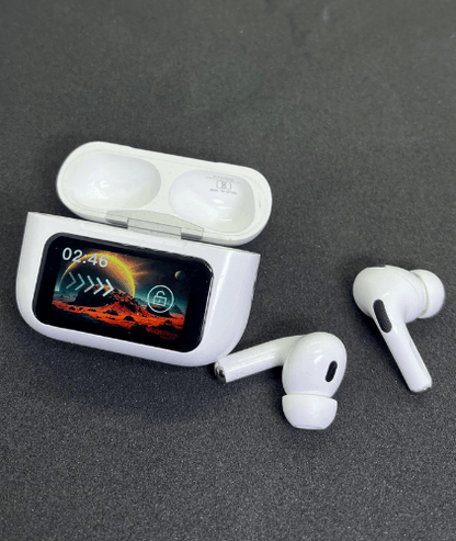 PixelPod | TOUCH SCREEN | SPATIAL AUDIO | NOISE CANCELLATION | 12-HOUR WIRELESS EARBUDS