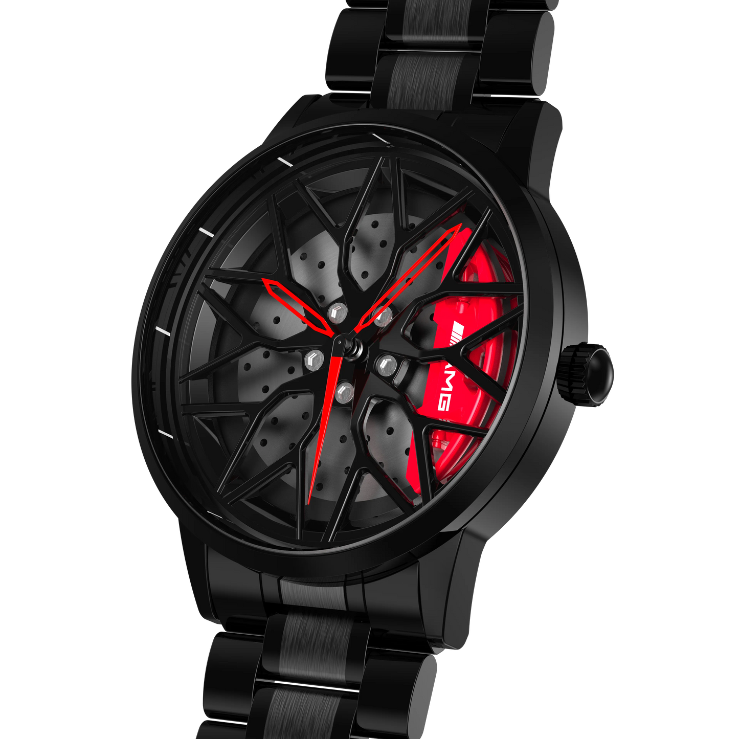 G CLASS G63 WITH RED || ROTATING WHEEL GYRO WATCH